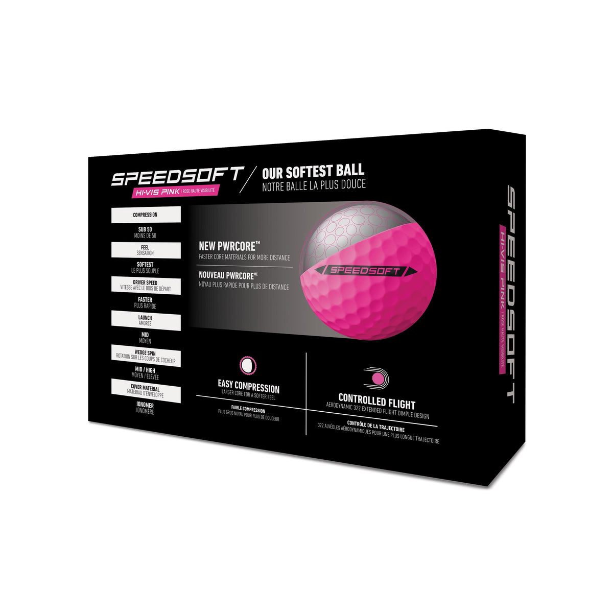 TaylorMade 2025 Speed Soft Golf Balls 12pk - Pink