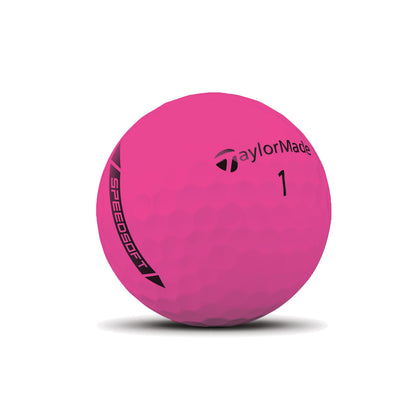 TaylorMade 2025 Speed Soft Golf Balls 12pk - Pink