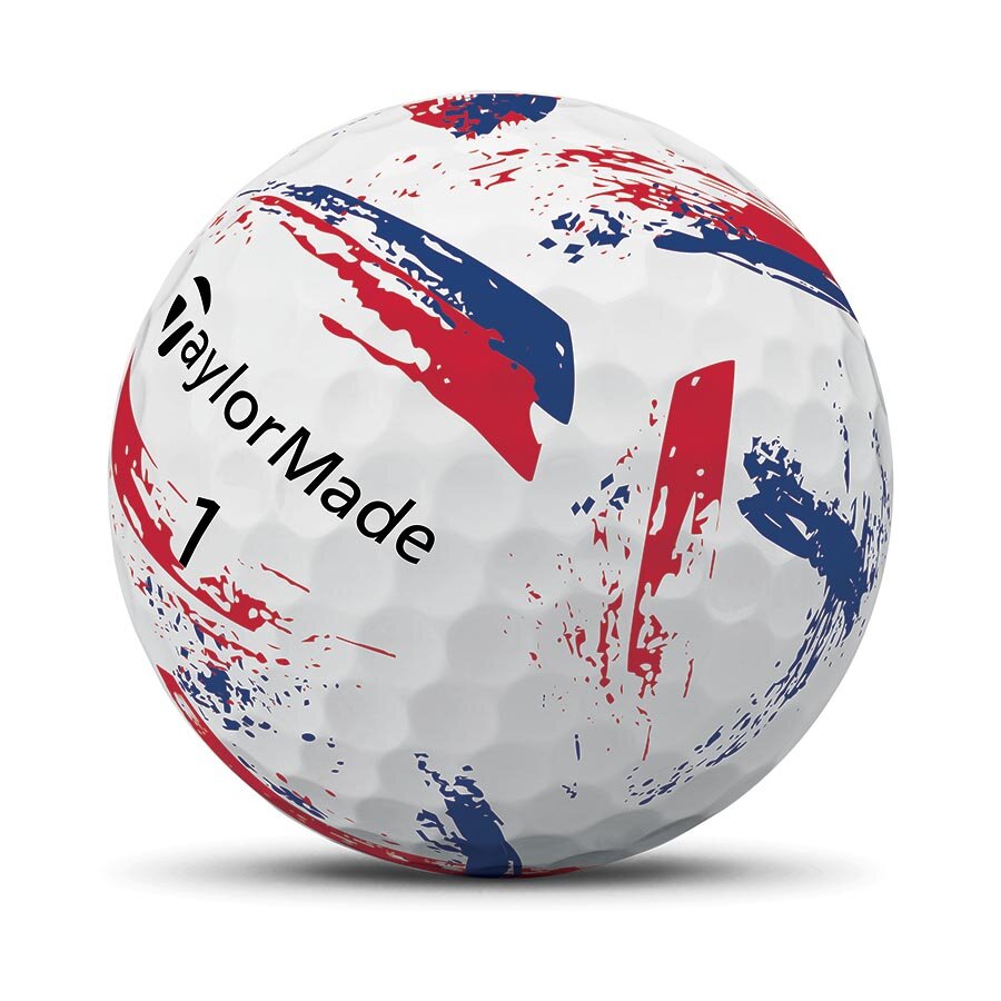 TaylorMade 2026 SpeedSoft Ink Golf Balls 12pk - Blue/Red