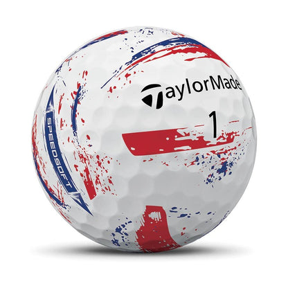 TaylorMade 2026 SpeedSoft Ink Golf Balls 12pk - Blue/Red