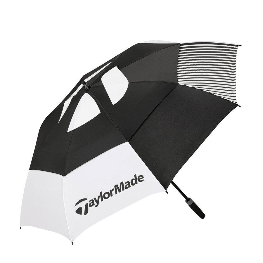 TaylorMade Tour 64' Double Canopy Umbrella - Black/White
