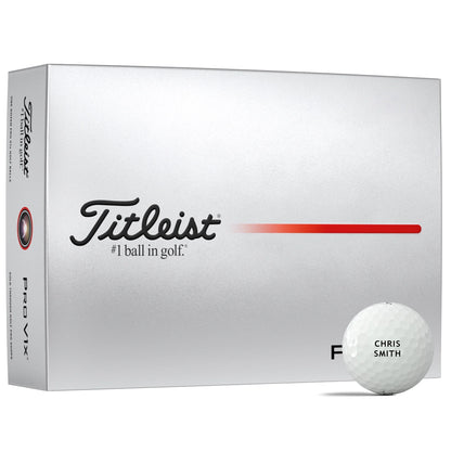Titleist 2025 ProV1x Personalised Golf Balls Custom