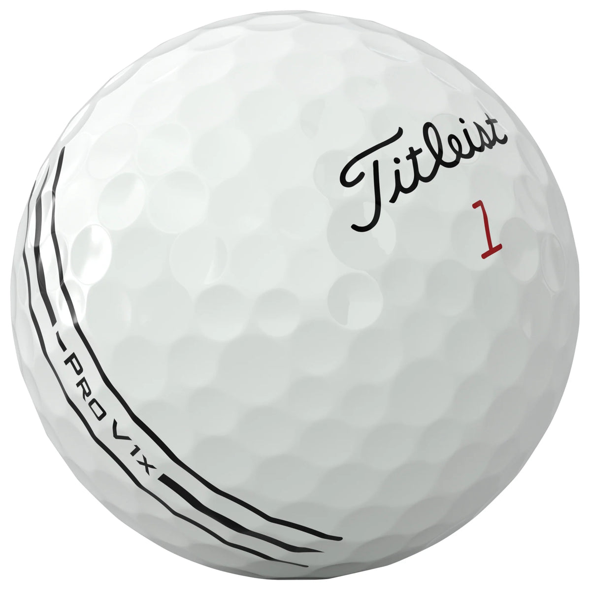 Titleist 2026 Pro V1x Left Dash AIM Enhanced Align Golf Ball