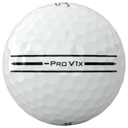 Titleist 2026 Pro V1x Left Dash AIM Enhanced Align Golf Ball