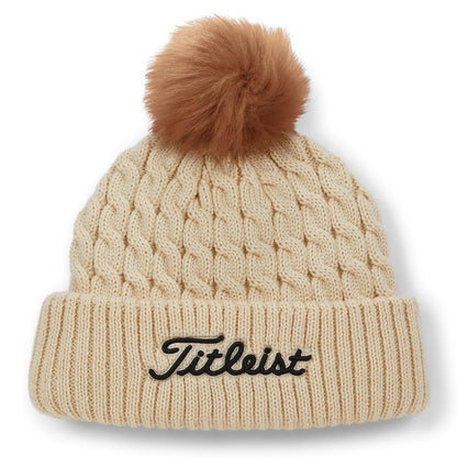 Titleist Ladies 2024 Cable Knit Pom Pom Beanie