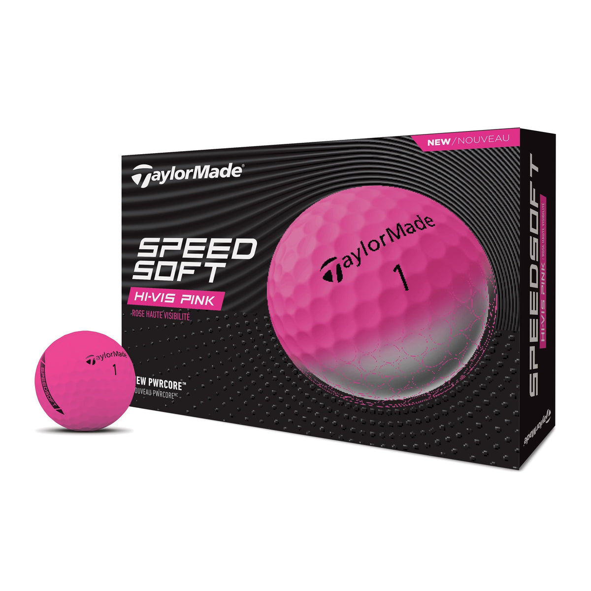 TaylorMade 2025 Speed Soft Golf Balls 12pk - Pink