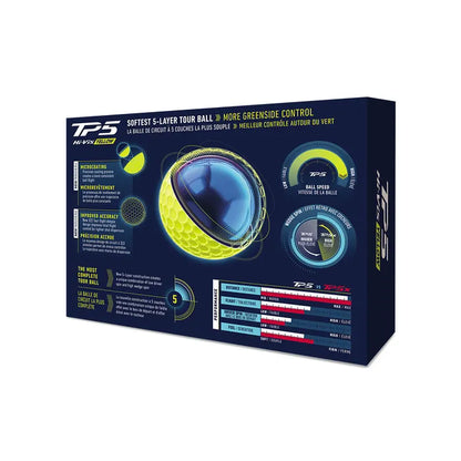 TaylorMade 2026 TP5 Golf Balls 12pk - Yellow