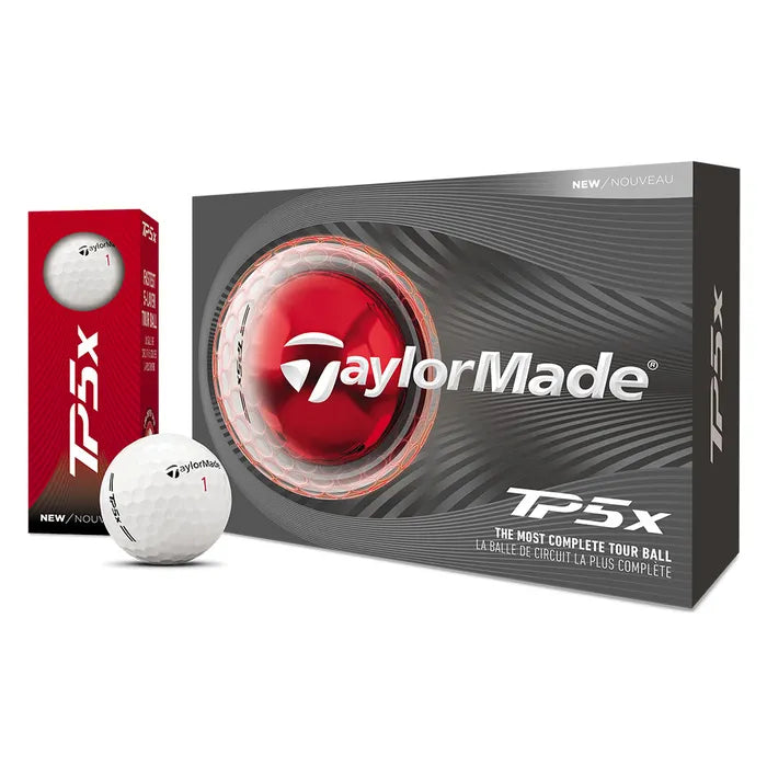 TaylorMade 2026 TP5X Golf Balls 12pk - White