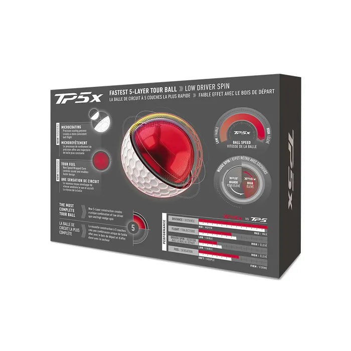 TaylorMade 2026 TP5X Golf Balls 12pk - White
