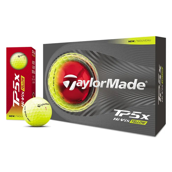 TaylorMade 2026 TP5X Golf Balls 12pk - Yellow