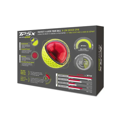 TaylorMade 2026 TP5X Golf Balls 12pk - Yellow
