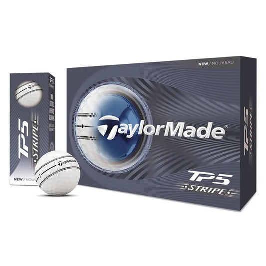 TaylorMade 2026 TP5 Stripe Golf Balls 12pk - White