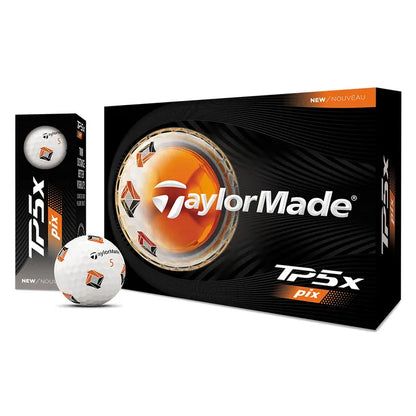 TaylorMade 2026 TP5X PIX3.0 Golf Balls 12pk - White