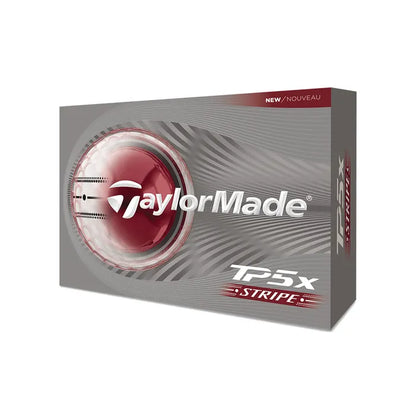 TaylorMade 2026 TP5X Stripe Golf Balls 12pk - White